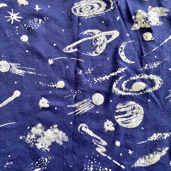 Boys size 10-12 Children’s Place glow-in-the-dark space/planets pajama set - Picture 3 of 9